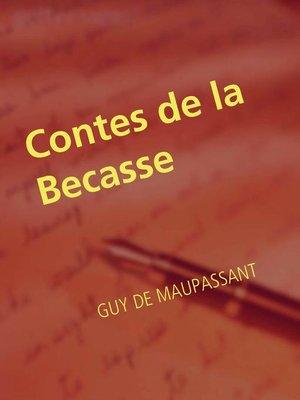 cover image of Contes de la Becasse